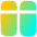 Dashboard Vertical Rectangle Split Top Icon from Flex Gradient Set