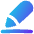 Pencil Line Icon from Flex Gradient Set