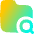 Folder Search Icon from Flex Gradient Set
