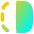 Flip Horizontal Square 1 Icon from Flex Gradient Set
