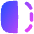 Flip Horizontal Square 2 Icon from Flex Gradient Set