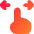 One Finger Drag Horizontal Icon from Flex Gradient Set