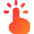 One Finger Long Tap Icon from Flex Gradient Set