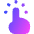 One Finger Short Tap Icon from Flex Gradient Set