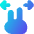 Two Finger Drag Hotizontal Icon from Flex Gradient Set