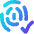 Fingerprint Check Validate Icon from Flex Gradient Set