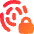 Fingerprint Lock Privacy Icon from Flex Gradient Set
