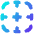 Border None Icon from Flex Gradient Set