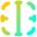 Border Vertical Icon from Flex Gradient Set