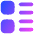 Layout Lists Icon from Flex Gradient Set