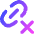 Link Chain Delete Cross Icon from Flex Gradient Set