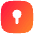 Keyhole Lock Square Icon from Flex Gradient Set