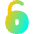 Padlock Circle 2 Icon from Flex Gradient Set
