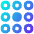 Dial Pad Center Middle Icon from Flex Gradient Set