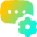 Login Setting Gear Icon from Flex Gradient Set