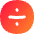 Division Circle Icon from Flex Gradient Set