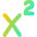 Exponent Base Icon from Flex Gradient Set