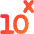 Exponent Number Icon from Flex Gradient Set