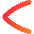 Less Than Sign Icon from Flex Gradient Set