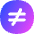 Not Equal Sign Circle Icon from Flex Gradient Set