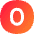 Number Zero Circle Icon from Flex Gradient Set