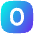 Number Zero Square Icon from Flex Gradient Set