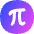 Pi Symbol Circle Icon from Flex Gradient Set