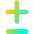 Plus Minus 2 Icon from Flex Gradient Set