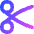 Scissors Icon from Flex Gradient Set