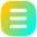 Hamburger Menu Square Icon from Flex Gradient Set