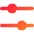 Horizontal Slider 4 Icon from Flex Gradient Set