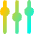 Vertical Slider 2 Icon from Flex Gradient Set
