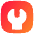 Wrench Square Icon from Flex Gradient Set