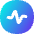 Wave Signal Circle Icon from Flex Gradient Set