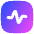 Wave Signal Square Icon from Flex Gradient Set