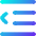 Decrease Indent Icon from Flex Gradient Set