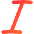Italic Text Icon from Flex Gradient Set