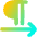 Paragraph Left To Right Icon from Flex Gradient Set