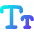 Small Caps Icon from Flex Gradient Set