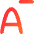 Smaller Text Minus Size Icon from Flex Gradient Set