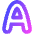 Text Outline Icon from Flex Gradient Set
