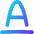 Underline Text 2 Icon from Flex Gradient Set