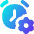 Alarm Clock Setting Gear Icon from Flex Gradient Set