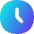 Circle Clock Icon from Flex Gradient Set