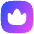 Crown Square Icon from Flex Gradient Set