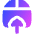 Upload Box 1 Icon from Flex Gradient Set