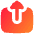 Upload Box 2 Icon from Flex Gradient Set