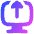 Upload Computer Icon from Flex Gradient Set