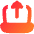Upload Laptop Icon from Flex Gradient Set