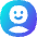 User Circle Avatar Happy Icon from Flex Gradient Set